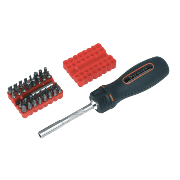 34pc Fine Tooth Ratchet Screwdriver Set UK | Buy from £31.97 Online at DTC