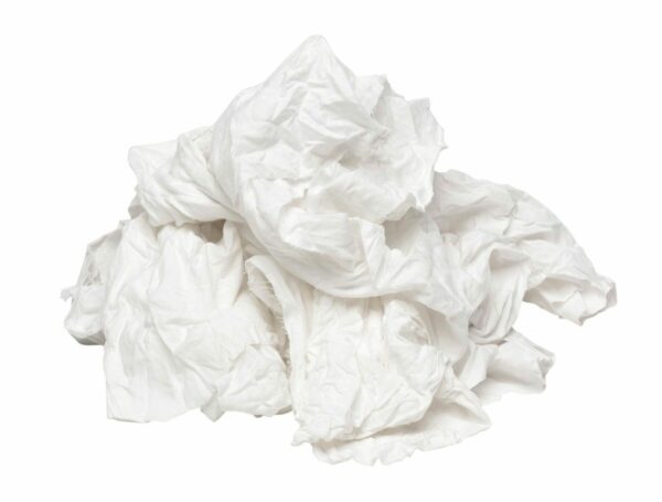 White Cotton Cut Sheet Rags