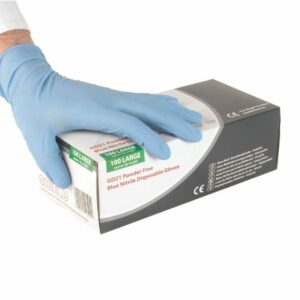 Blue Nitrile Gloves - S (100) from DTC Tools