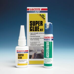 Loctite Superglue Kit c/w activator - 20g + 20ml from DTC Tools