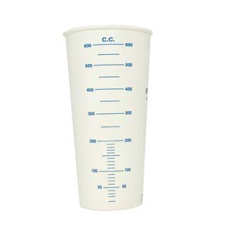 Cardboard Mixing Cups - 600ml (100) From DTC Tools
