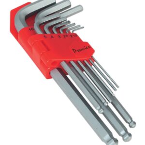 9pc Long Ball-End Hex Key Set Metric from DTC Tools