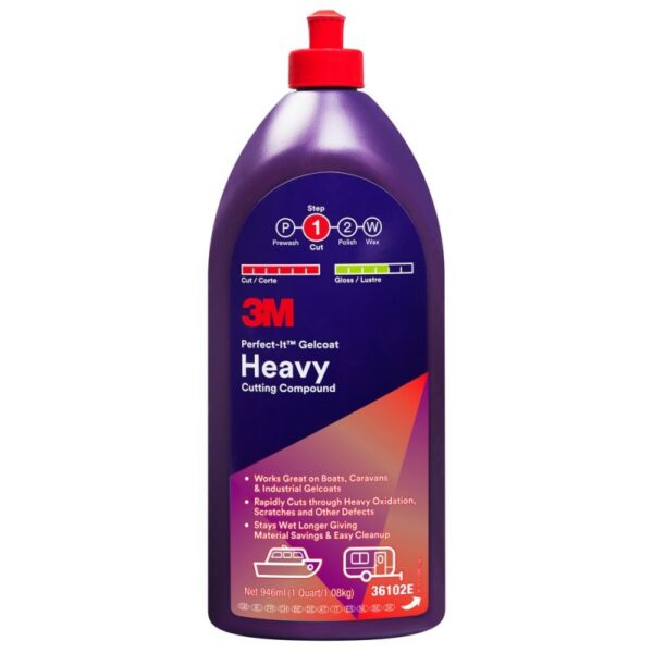 products 3m 36102e perfect it gel coat heavy cutting compound 946ml 1