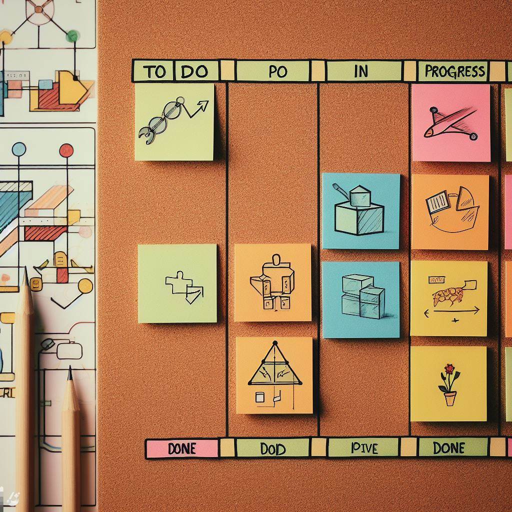 The Power of Kanban Boards – A Powerful Tool for Visualising and Managing Workflows 2 An example of a physical Kanban board