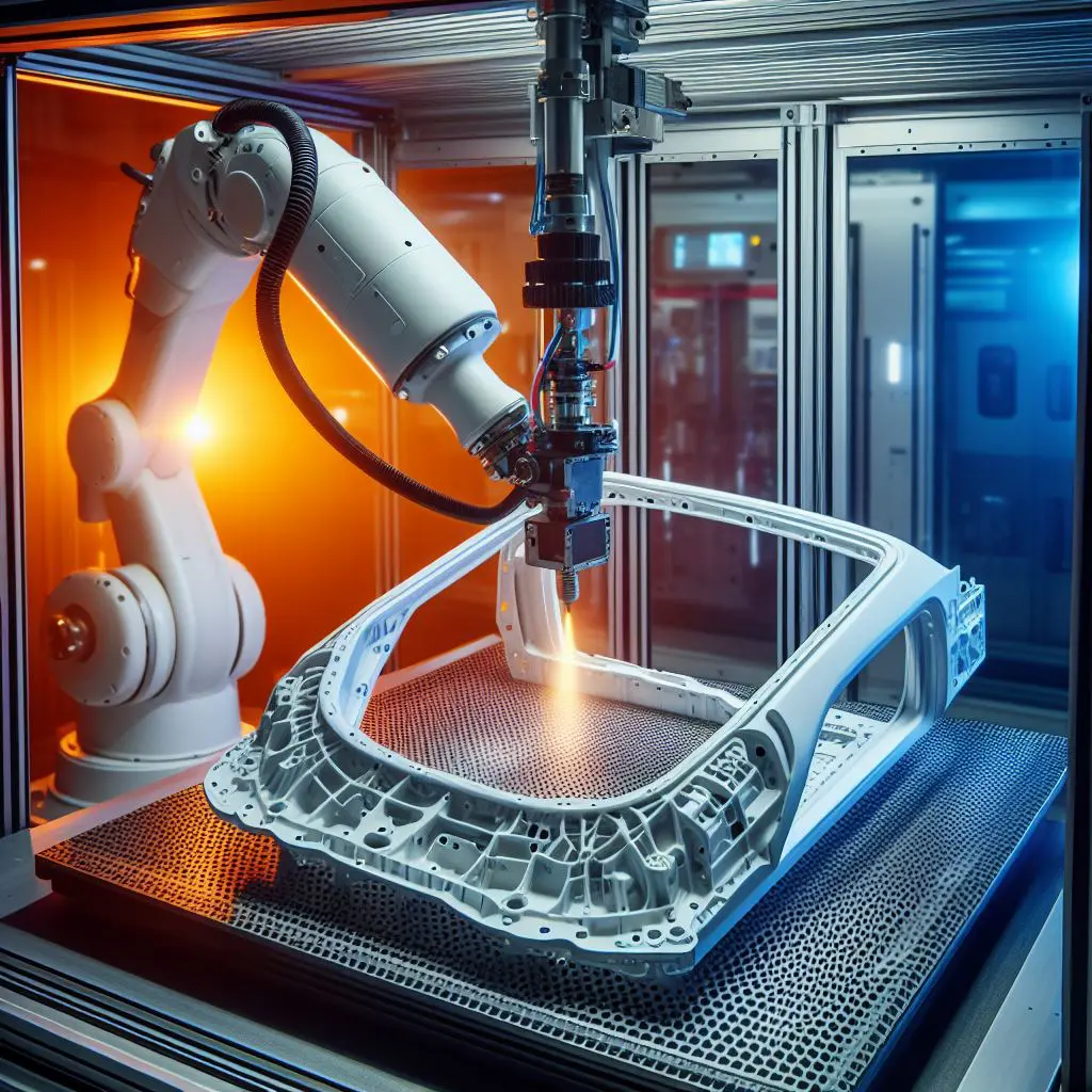 3D printing of automotive composite parts